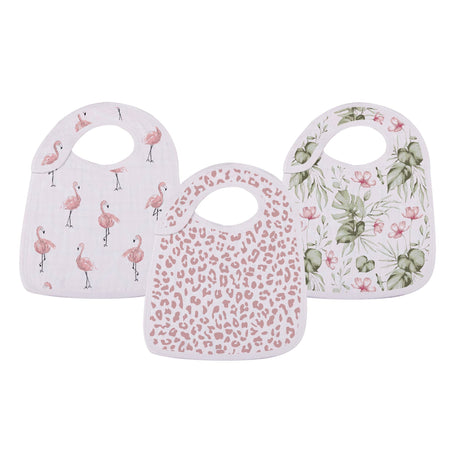 Tropical Paradise Bamboo Snap Bibs 3PK