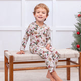Western Christmas Pajamas for Kids – Bamboo Holiday PJs - HoneyBug 