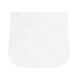 Grey Stars Print Burp Cloth