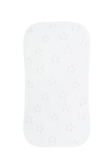 Grey Stars Print Burp Cloth