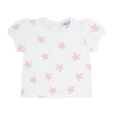 Pink Stars Print Diaper Cover Set