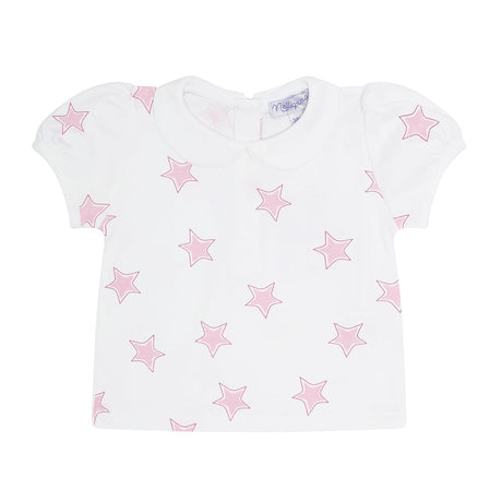 Pink Stars Print Diaper Cover Set