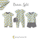 Banana Split Convertible Bamboo Zipper Romper for Baby