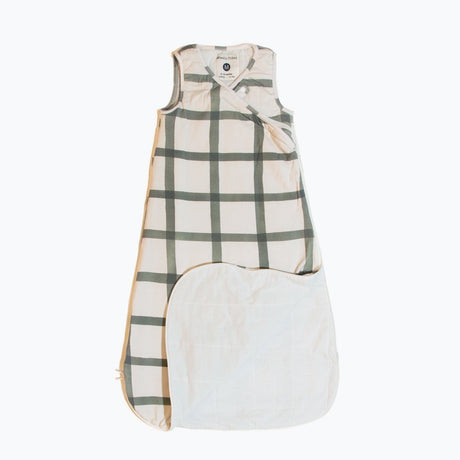 Sage Windowpane Blanket Sleeper - HoneyBug 