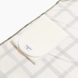 Sage Windowpane Swaddle II - HoneyBug 