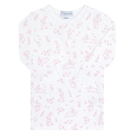 Pink Bunny Toile Pajama