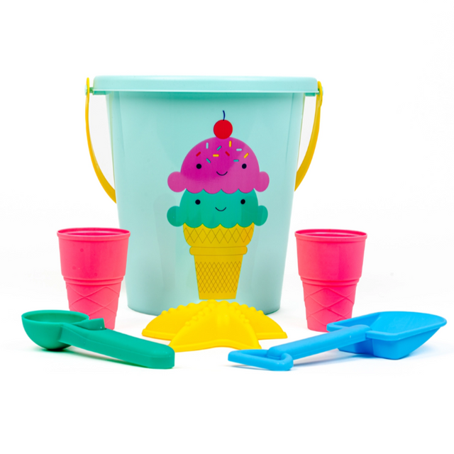 Ice Cream Sand Bucket 6-piece set - HoneyBug 