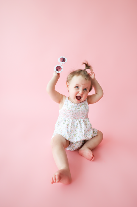 Pink Arabella Smocked Tank Dress - HoneyBug 
