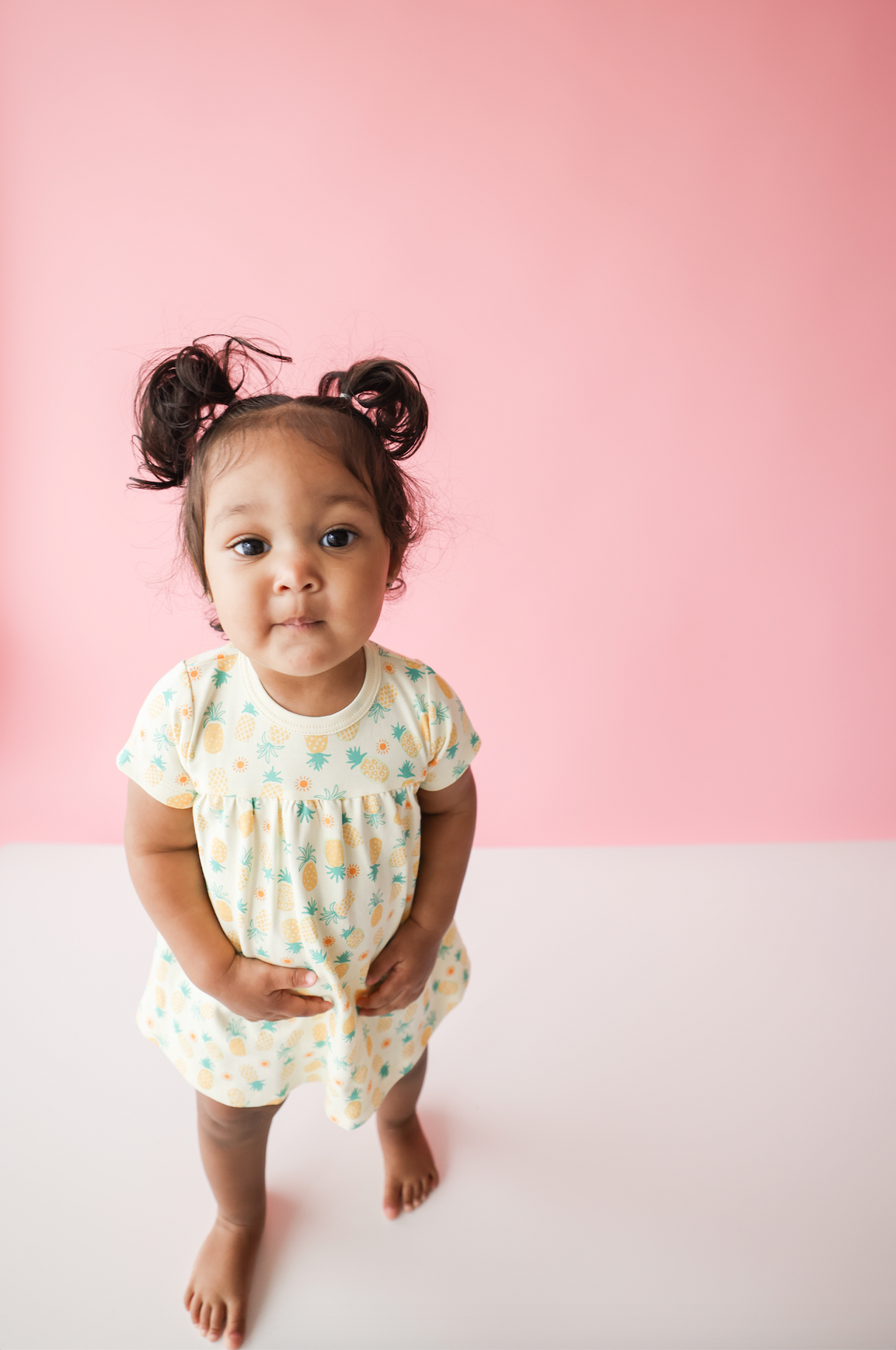 Pineapple Print Swing Dress - HoneyBug 