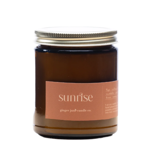 Sunrise • 8 oz Soy Candle - HoneyBug 
