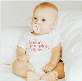 graphic bodysuit | pumpkin spicy - HoneyBug 