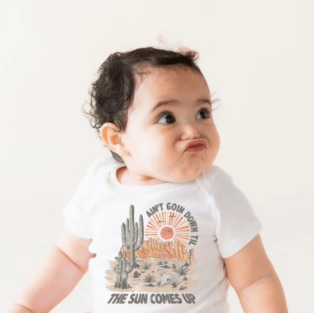 graphic bodysuit | aint goin down - HoneyBug 