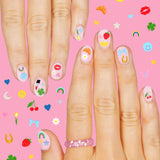 Cute Girl Nail Stickers - 604 Adhesive Nail Stickers