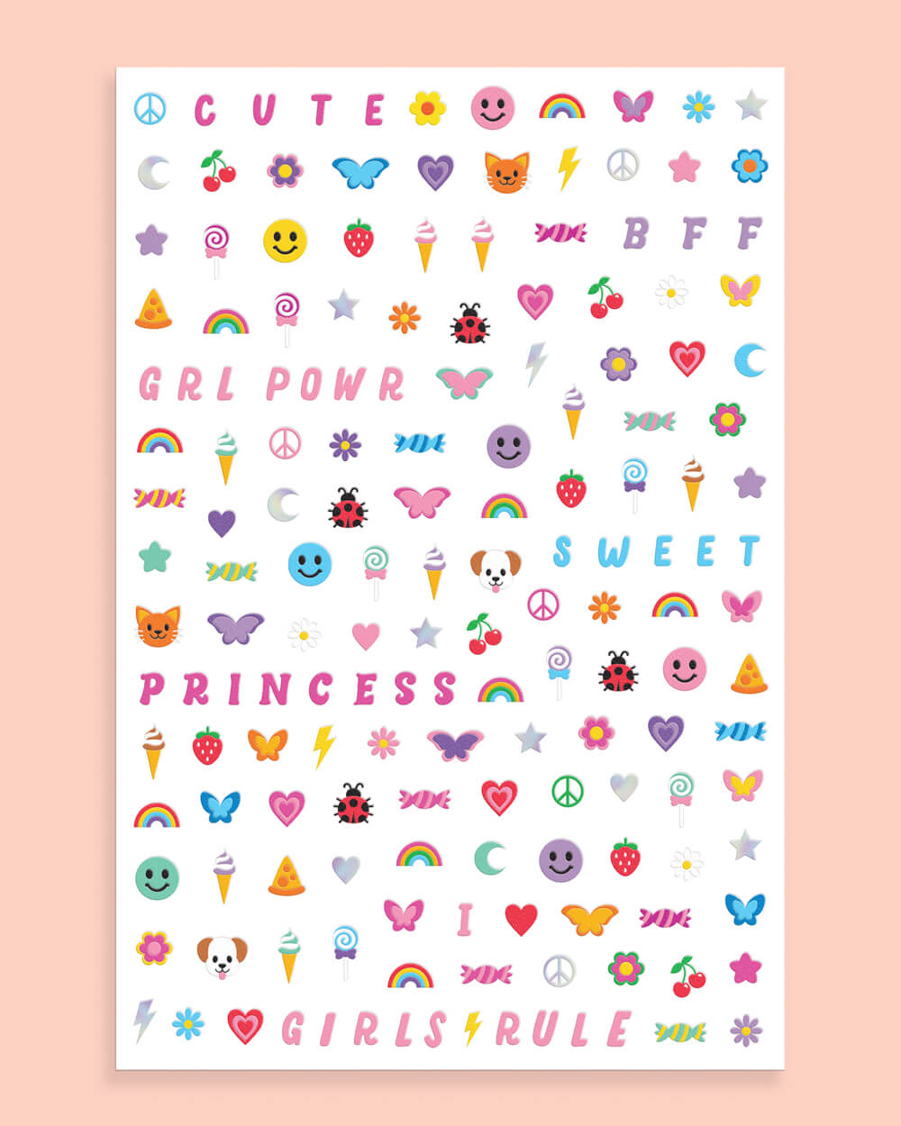 GRL PWR Nail Stickers - 816 Nail Stickers