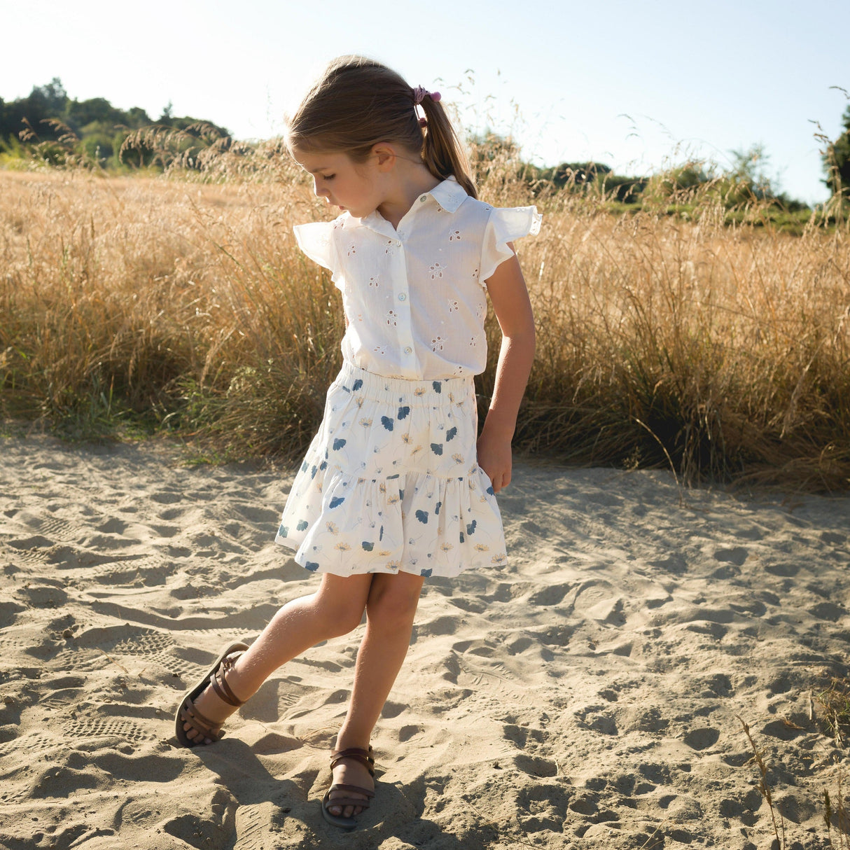 Lola Top | Offwhite Eyelet - HoneyBug 