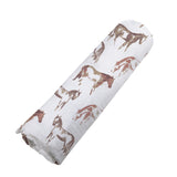 Wild Horses Bamboo Swaddle