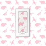 Pink Dinosaurs Bamboo Muslin Swaddle - HoneyBug 