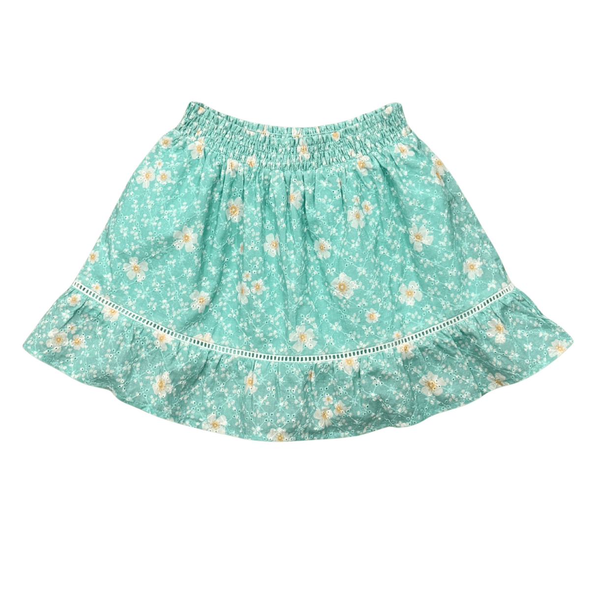 Smocked Eyelet Skirt