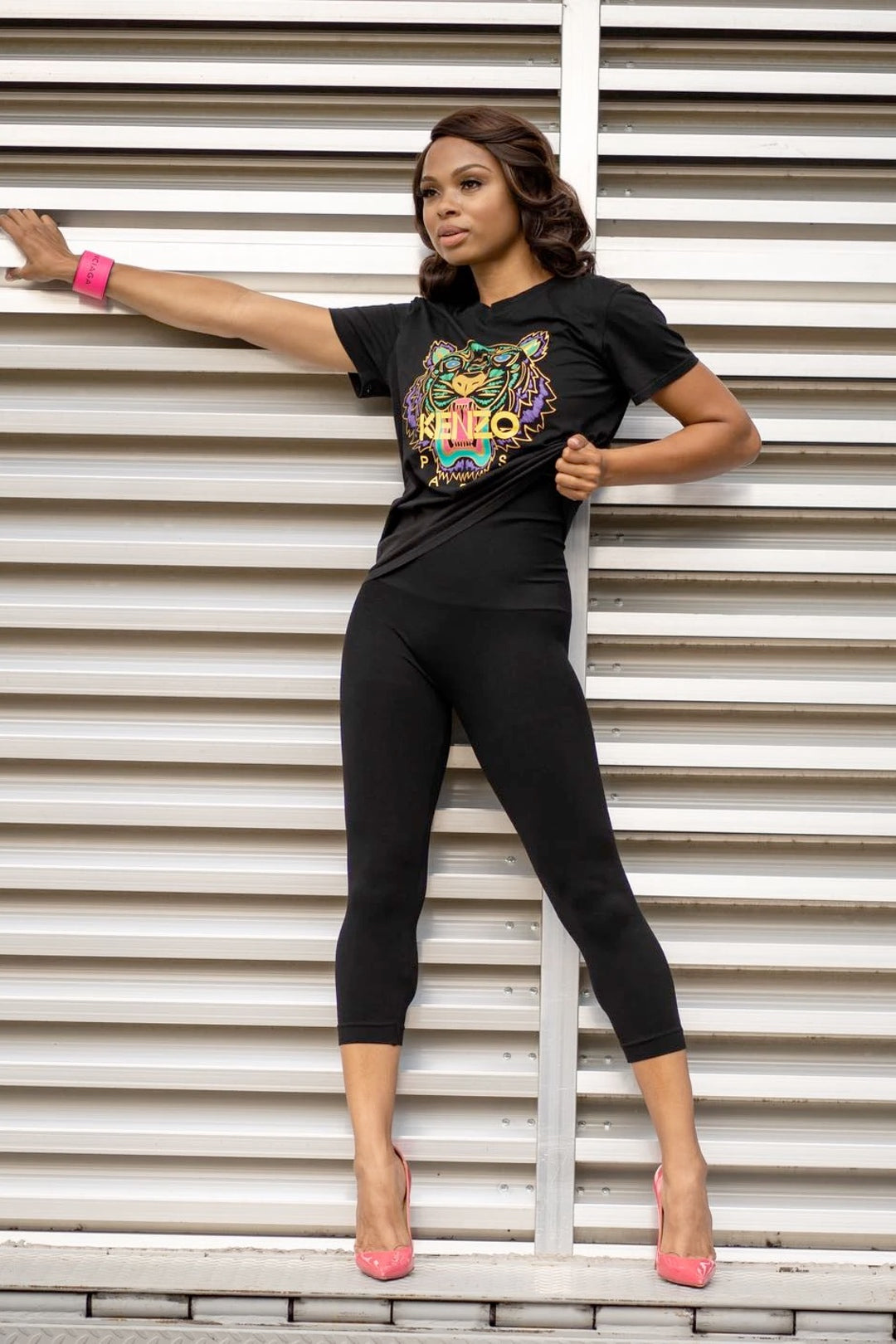 Snapback™ Postpartum Crop Leggings - Black - HoneyBug 