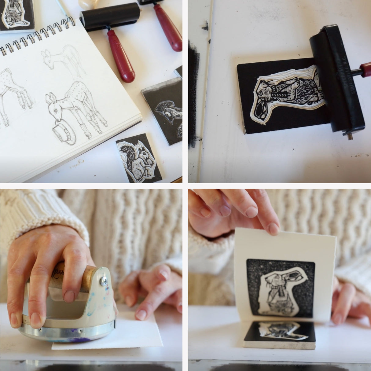 Cotton Muslin Quilted Throw - Snow Day - HoneyBug 