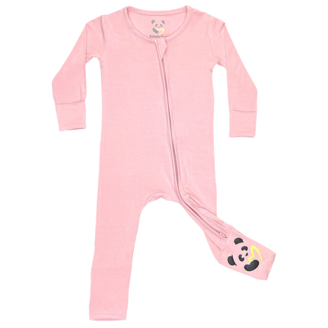 Dusty Rose Bamboo Convertible Footie - HoneyBug 