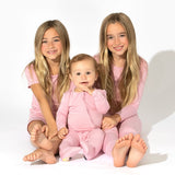Dusty Rose Bamboo Convertible Footie - HoneyBug 