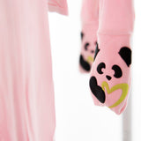 Blush Pink Bamboo Convertible Footie - HoneyBug 