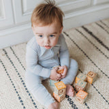 Cloud Grey Bamboo Convertible Footie - HoneyBug 