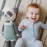 Cloud Grey Bamboo Convertible Footie - HoneyBug 