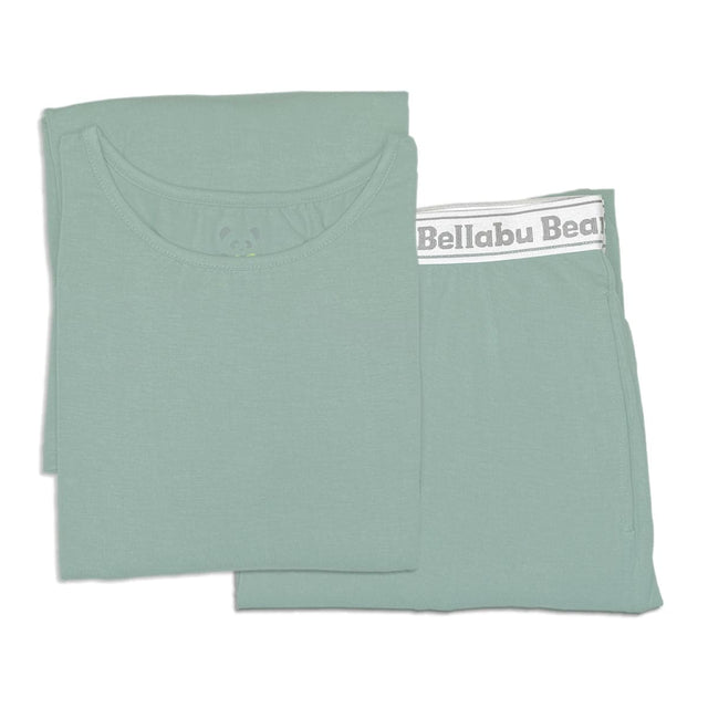 Misty Green Bamboo Men's Pajama Set - HoneyBug 