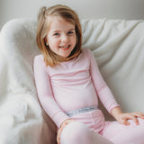 Blush Pink Bamboo Kids Pajamas - HoneyBug 