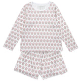 Sophie Girls' Short Set - Berkshire Batik Floral - HoneyBug 