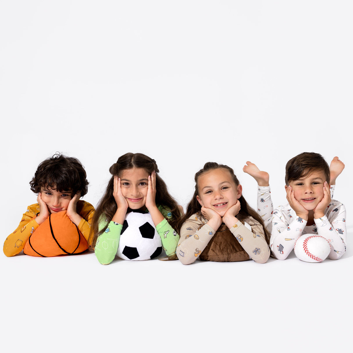 Basketball Bamboo Kids Pajamas - HoneyBug 