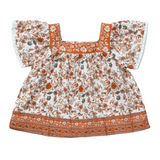 Square Neck Peasant Top