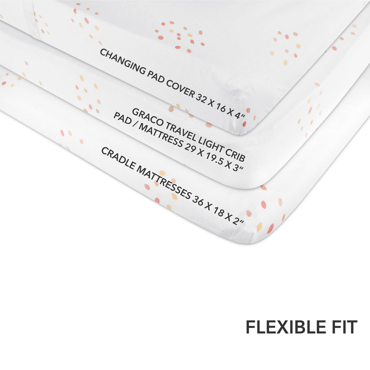 Changing Pad Cover | Cradle Sheet - Dusty Pink Raindrops - HoneyBug 