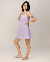 Stevie Active Racerback Nursing Dress | Lavender Mist - HoneyBug 