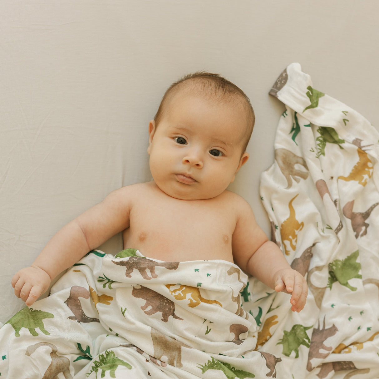 Stretch Knit Crib Sheet - Pebble - HoneyBug 