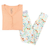 Summer Floral Bamboo Women's Pajama Set - HoneyBug 