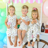 Ice Cream Bamboo Kids Pajama Short Set - HoneyBug 