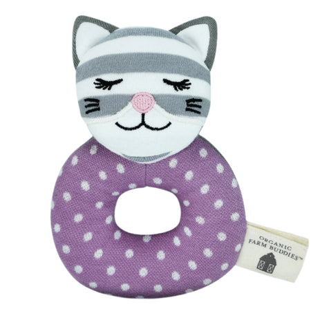 Maude the Kitty - Teething Rattle - HoneyBug 