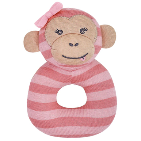 Maggie Monkey - Teething Rattle - HoneyBug 