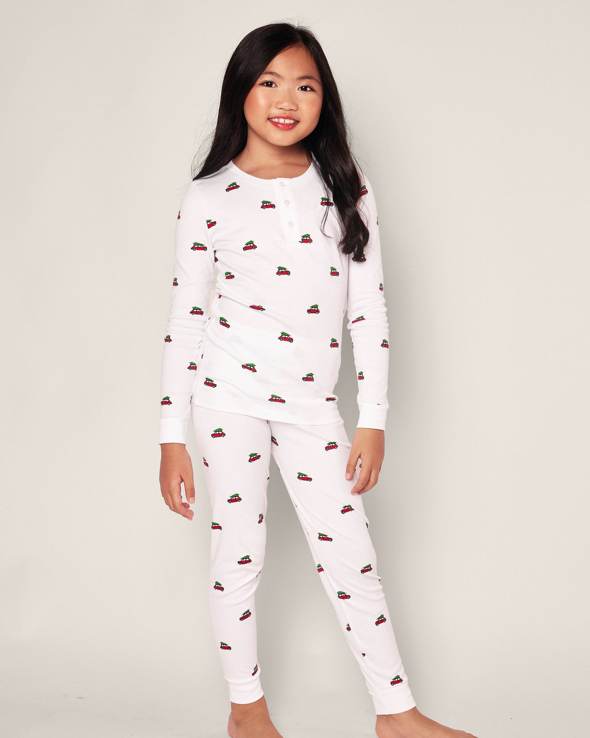 Kid's Pima Snug Fit Pajama Set in Holiday Journey - HoneyBug 