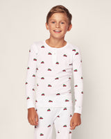 Kid's Pima Snug Fit Pajama Set in Holiday Journey - HoneyBug 