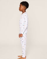 Kid's Pima Snug Fit Pajama Set in Jingle Paws - HoneyBug 