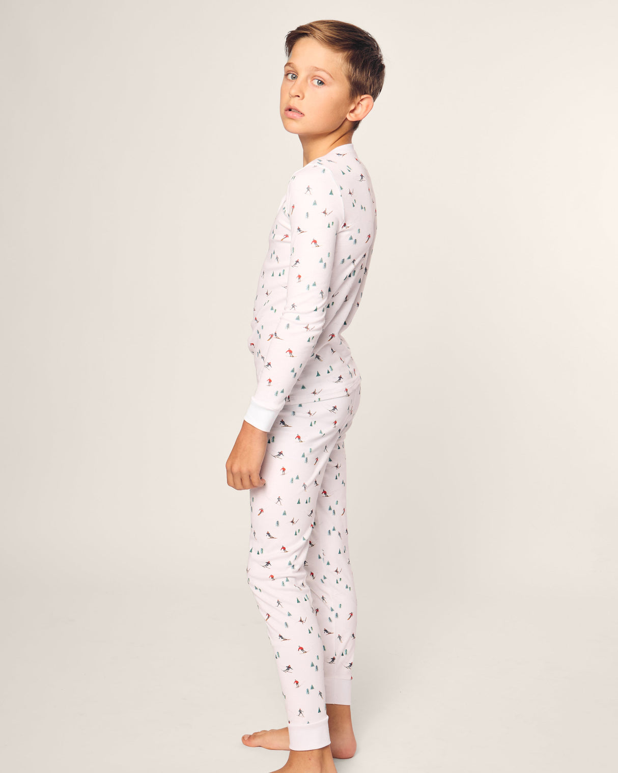 Kid's Pima Snug Fit Pajama Set in Après Ski - HoneyBug 