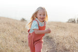 Waffle Overalls - Terra Cotta - HoneyBug 