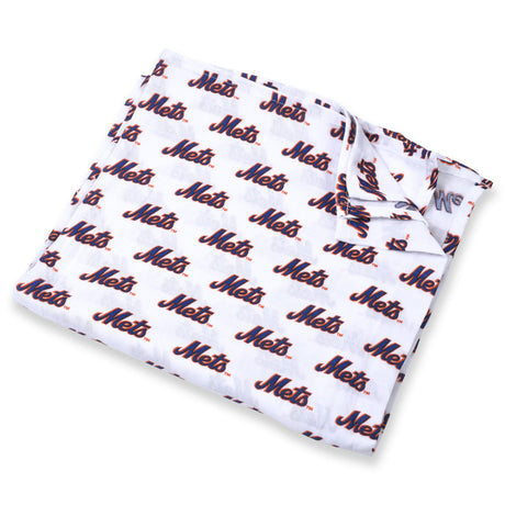 New York Mets Swaddle Blanket - HoneyBug 