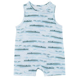 Muslin Sleeveless Coverall - Alligator Isle - HoneyBug 
