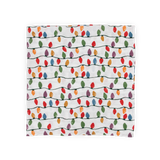 Cotton Muslin Swaddle Blanket - Christmas Bulbs - HoneyBug 