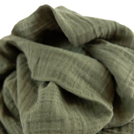 Cotton Muslin Swaddle Blanket - Fern - HoneyBug 